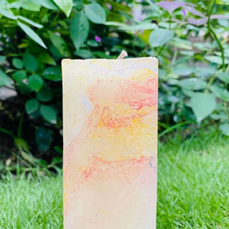 Square Marble Candle